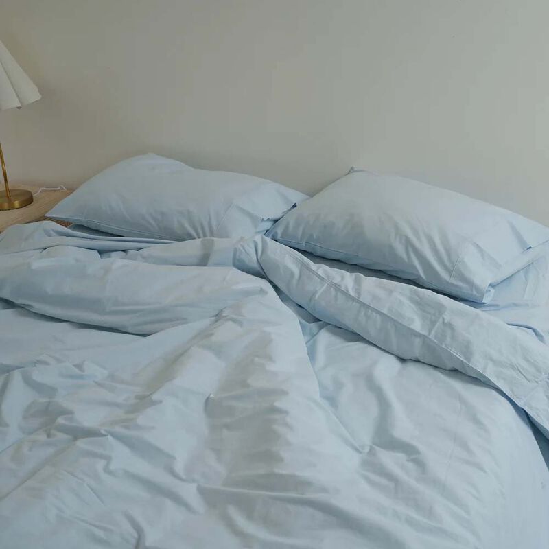 Home Lab 100% Stonewashed Cotton Duvet Set image number 6